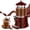 Red 10L, variant on Vakiorn 10L Commercial Beverage Dispenser Stainless Steel 600W Hot Chocolate Machine with Stirring Temp Control 86-194°F for Kitchen Coffee Tea Milk Juice Red