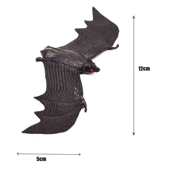 TopLLC Halloween Decor Fall Decor Bats As Halloween Decoration Simulation Of Rubber Terror With The Props Halloween Party Favor