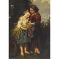 thumbnail image 2 of Henry Campotosto 14x18 Black Ornate Wood Framed Double Matted Museum Art Print Titled - The Bird's Nest (1860), 2 of 5