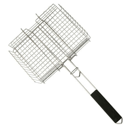COSMOBETTY Barbecue Net BBQ Rack Silver 1Pc 25.4X12.4In