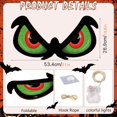 thumbnail image 2 of Halloween Decorations Spooky Eyes Lights, 21 Inch Large Wooden Halloween Window Eye Lights with 7 Color Modes and USB/Battery Operated for Home, Wall, Window, Trees Halloween Décor, 2 of 9