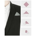 thumbnail image 3 of INSPIRE CHIC Men's Cotton Handkerchiefs Solid Color Pocket Square for Men, 3 of 4
