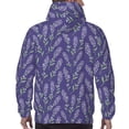 thumbnail image 7 of Salouo Lavender Flowers Pattern Men's Fall Hoodie Sweatshirt,Sport Hoodie with Pockets for Men Pullover Casual Hooded Sweatshirt-X-Large, 7 of 7
