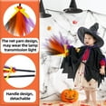 thumbnail image 5 of Stijggn Witch's Broom Halloween Decorations Tall Animated Floating Witch's Broom –Haunted Dancing Broom for Indoor & Outdoor Porch Halloween Party Decorations, 5 of 7