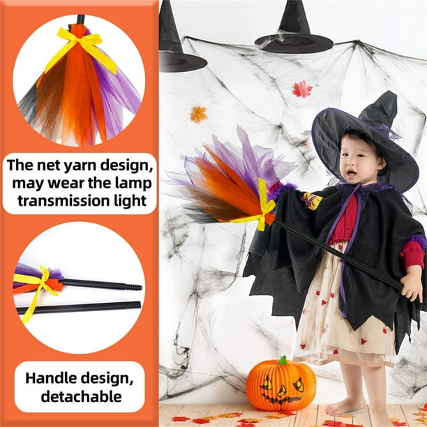 Teissuly Halloween Decoration Witch Flying Broomstick Party Dance Costume Props Dress Up Teissuly WER202310061273