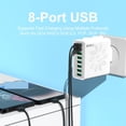 thumbnail image 4 of 8 Ports USB Charger QC 3.0 Fast Charging US Plug 65W Fast Charger Power Adapter ,Easy to Use, 4 of 6