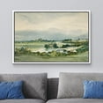 thumbnail image 2 of wall26 Framed Canvas Print Wall Art Aerial View Pastel Green Forest Valley Nature Wilderness Illustrations Fine Art Decorative Rustic Multicolor for Living Room, Bedroom, Office - 16"x24" W, 2 of 7