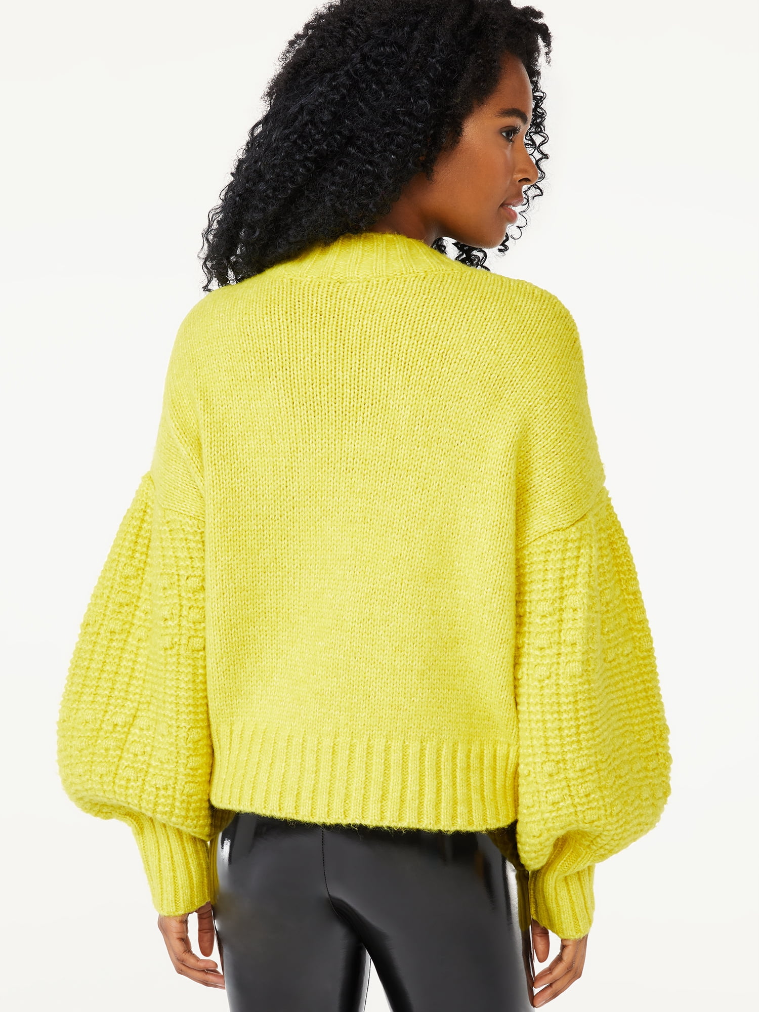 Scoop Women's Cropped Bobble Sweater