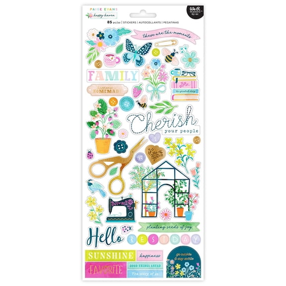 Paige Evans Happy Haven Cardstock Stickers-6"X12"