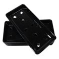 thumbnail image 4 of Pack Of 6 Black Neta Zara Sushi Case Sashimi Plates With Drip Holes 8" By 3.75", 4 of 9