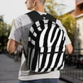 thumbnail image 2 of Lafuoo Zebra Pattern Casual Backpack, Large Capacity Adjustable Shoulder Strap Computer Backpack, Unisex, Suitable for Campus, Business,Travel-One Size, 2 of 6