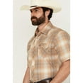 thumbnail image 2 of Wrangler Men's Retro Ombre Plaid Print Short Sleeve Snap Western Shirt - 112344299 XX-, 2 of 4