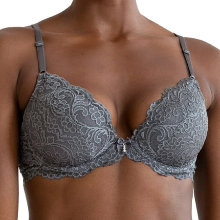 Smart & Sexy Women's Signature Lace Push Up Bra, Single and 2-Pack