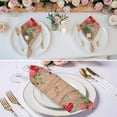 thumbnail image 3 of Cloth Napkins Set of 6 - 20x20 Inches, Spring Flowers Washable Reusable Table Napkins, Botanical Blossom White Daisy Floral Soft & Absortbent Dining Napkin for Party Wedding Hotel Restaurant, 3 of 9