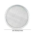 thumbnail image 4 of Aluminum Pizza Grill Mesh Baking Pan 14 Inch - Professional Thickened Pizza Baking Tool with Reinforced Mesh Design for Even Cooking - Silver, 4 of 6
