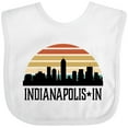 thumbnail image 3 of Inktastic Indianapolis Indiana Skyline Retro Boys or Girls Baby Bib, 3 of 4