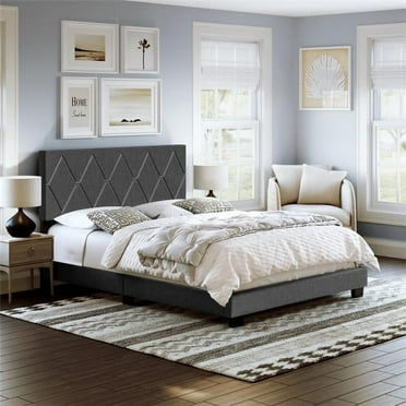 Boyd Sleep DIBK204QN Decker Linen Upholstered Platform Bed
