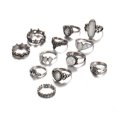 thumbnail image 3 of 12pcs/set Retro Carved Exaggerated Fashion Rings Set, 3 of 6
