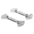 thumbnail image 2 of 2Pcs Thread Gauge Metric 60 Imperial 55 Stainless Steel 20 Blades Screw Pitch Measuring Tool, 2 of 5