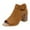 Brown, variant on Mostsola Sandals for Women 2025 Suede Summer Boots Peep Toe Ankle Strap Heels Zipper Dress Shoes