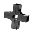 thumbnail image 4 of Conector de abrazadera para tubo cuadrado de 1" x 1" Instale fácilmente aleación de aluminio resistente Forma de, 4 of 8