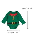 thumbnail image 4 of ColoMX Conjunto de mono infantil de 3 piezas para bebés, trajes de mameluco de manga larga para Navidad (100), 4 of 8