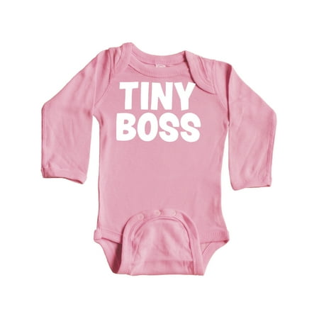 

Inktastic Tiny Boss Gift Baby Boy or Baby Girl Long Sleeve Bodysuit