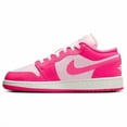 thumbnail image 3 of A i r-Jor-dan 1 Low Shoes Pink Foam White Big Kids (GS) Size 4Y-7Y Valentine’s Day, 3 of 6