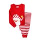thumbnail image 1 of Conjuntos de pijamas de Navidad para niños y niñas, ropa de dormir informal con estampado de dibujos animados para bebés, 2 uds, ropa de dormir de algodón, novedad, 1 of 4