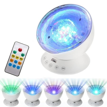 Ocean Wave Night Light Projector Music Player For Home