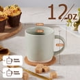 thumbnail image 2 of Vesteel Coffee Mugs Set of 4, 12 Ounces Porcelain Coffee Cups with handle, Ceramic Stoneware Mug for Milk, Coffee, Hot Cocoa, Microwave & Dishwasher Safe, Multi Color, 2 of 9