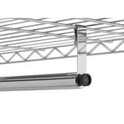 TRINITY EcoStorage® 41x14x76 Rolling Closet Organizer - Chrome
