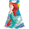 thumbnail image 2 of Vestido de niñas de Disney, traje de cumpleaños, hermosos vestidos de sirena elegantes, disfraz de niña para niños, ropa de fiesta para niñas de 1 a 10 años, vestidos 4T Gao Jinjia LED, 2 of 2