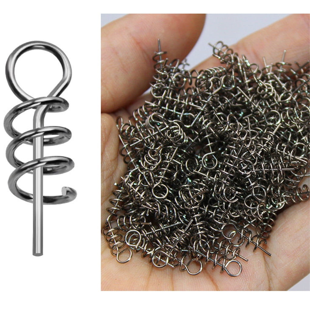 Lot De 100 Goupilles D'hameçon Pour Leurres Souples – Pêche – Acier Inoxydable