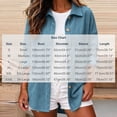 thumbnail image 4 of Tqcoqu Women Corduroy Shacket Button Down Loose Long Sleeve Casual Jacket, Button Down Front with Dual Pockets,Women's,Size S-XXXL, 4 of 9