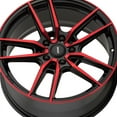 thumbnail image 3 of 1 X Konig 55BR Myth 17X8 5X100 73.00 Hub +43 Offset Black Wheel Rim, 3 of 3