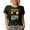 Military Green, variant on Retro Humorous Guess What, Chicken Butt Quote, Black T-Shirt, XL