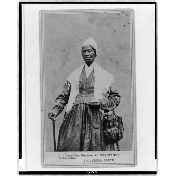 Sojourner Truth, three-quarter length portrait Canvas Wall Art (20" x 30")