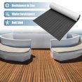 thumbnail image 2 of Unique Bargains 94.49"x35.43" EVA Faux Teak Decking Sheet Mat for Boat Yacht Marine Deck Pad RV Car Deep Gray Black, 2 of 6