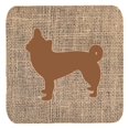 thumbnail image 1 of Chihuahua Burlap and Brown Foam Coasters, Set - 4, 1 of 1