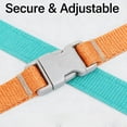 thumbnail image 2 of Escape-Proof Step-in Cat Harness and Leash Set Breathable Soft Adjustable Vest with Reflective Strips Double Buckle Blue Orange XL, 2 of 5