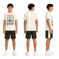 thumbnail image 2 of Quad Seven Boys Activewear Set – 2 Piece Athletic Basketball Shirt and Gym Shorts, Lightweight Breathable Sports Outfit for Boys, 2 of 7