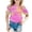 Z11Pink, variant on Cnuiaeg Cute Shirts Girls' Tie Dye Print Short Sleeve T Shirt Summer Fashion Casual Round Neck Tee for Toddler & Kids Size:3-4 Years