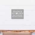 thumbnail image 4 of Creative Products Silence Is Golden 11x14 Canvas Wall Art, 4 of 5