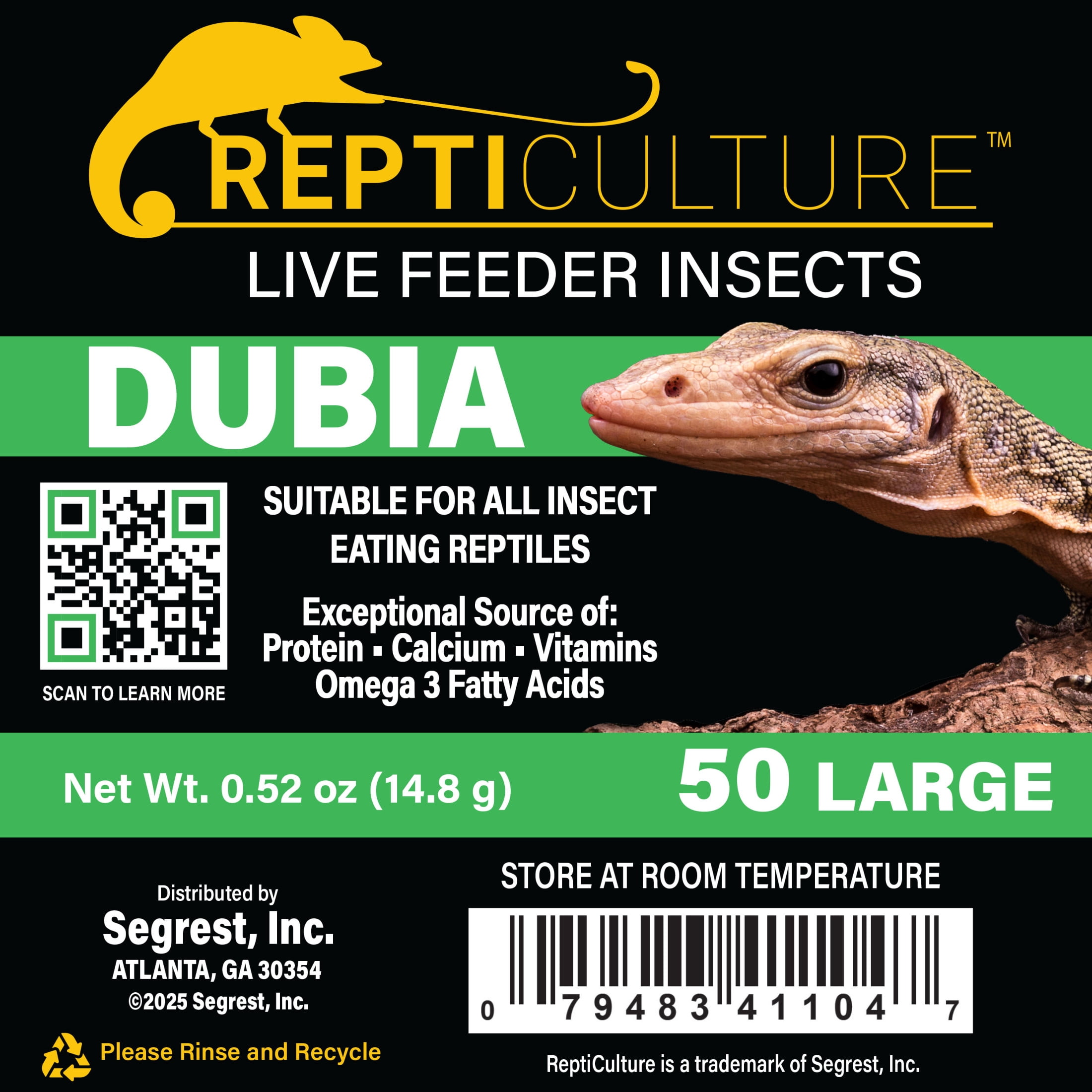 ReptiCulture Large Dubia 50 ct