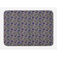 thumbnail image 1 of Floral Bath Mat, Hand-Drawn Aquarelle Wildflowers Plants Leaves Pattern, Plush Bathroom Decor Mat with Non Slip Backing, 29.5" X 17.5", Multicolor, by Ambesonne, 1 of 2
