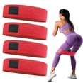 thumbnail image 1 of 4pcs squat resistance band buttock abuse ring buttock ring squat buttock training ring elastic belt tension belt indoor training, 1 of 5