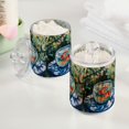thumbnail image 2 of Yayeee 2 Pack Qtip Holder Bathroom Cotton Swab Canister with Lid Clear Dispenser Set, Red Goldfish, 2 of 6