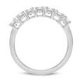 thumbnail image 3 of TimeLe$$ Classics 14K White Gold Round Lab Grown Diamond Ladies Seven Stone Wedding Anniversary Stackable Ring Band - 1 CTTW (Ring Size: 5), 3 of 6