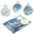 thumbnail image 3 of Yayeee Dish Drying Mat for Kitchen Counter 18"x24" Microfiber Absorbent Pad, Crystal Ocean, 3 of 7